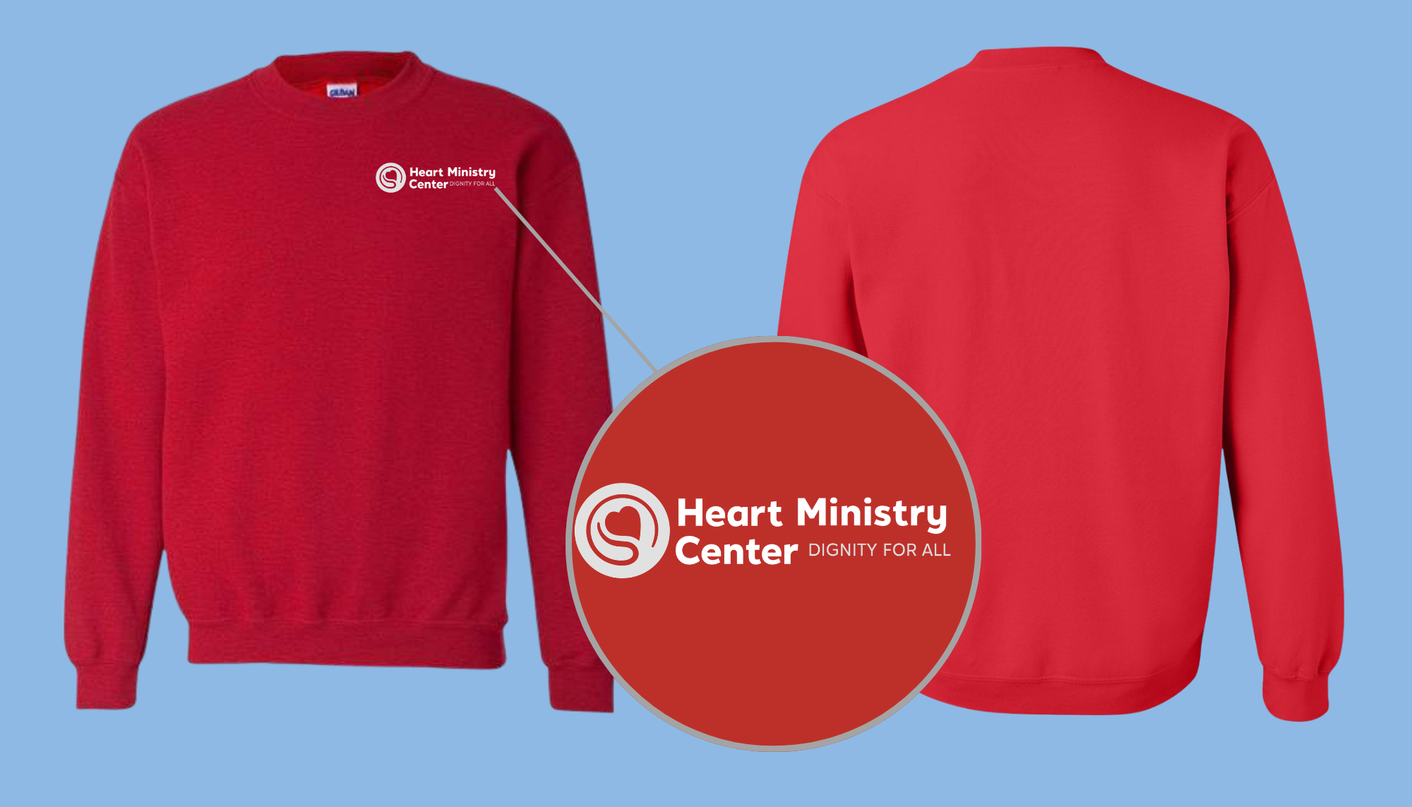 Heart Ministry Center Design 01 - Crewneck Sweatshirt