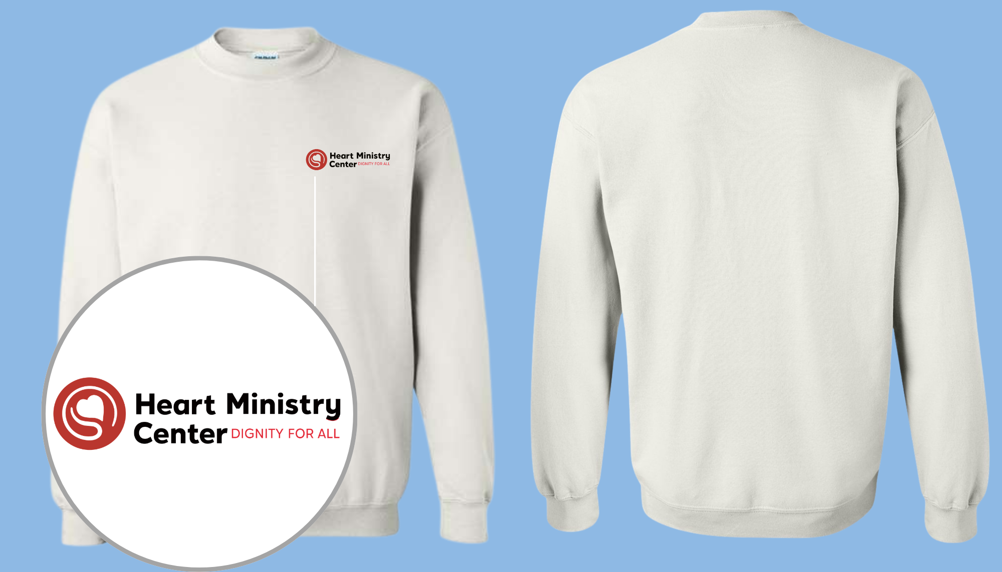 Heart Ministry Center Design 01 - Crewneck Sweatshirt