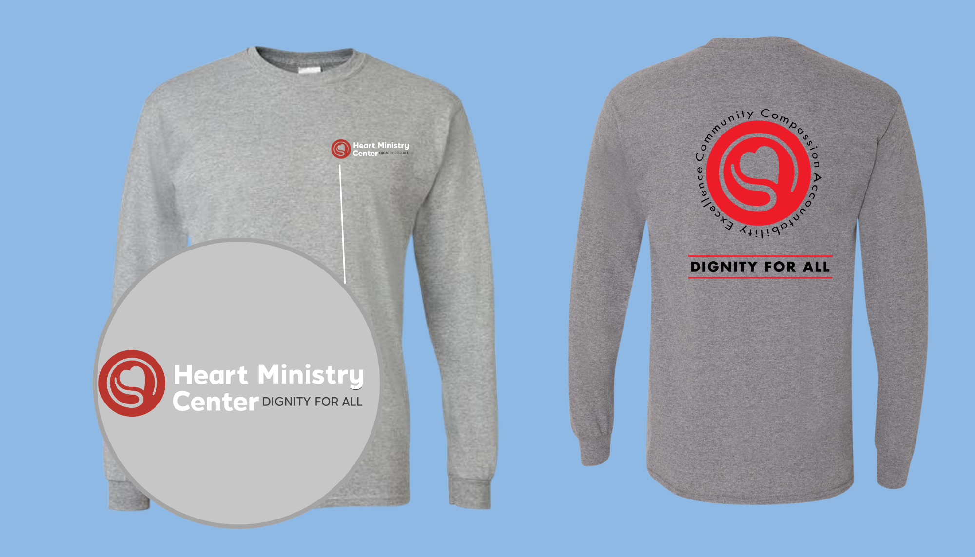 Heart Ministry Center Design 08 - Long Sleeve