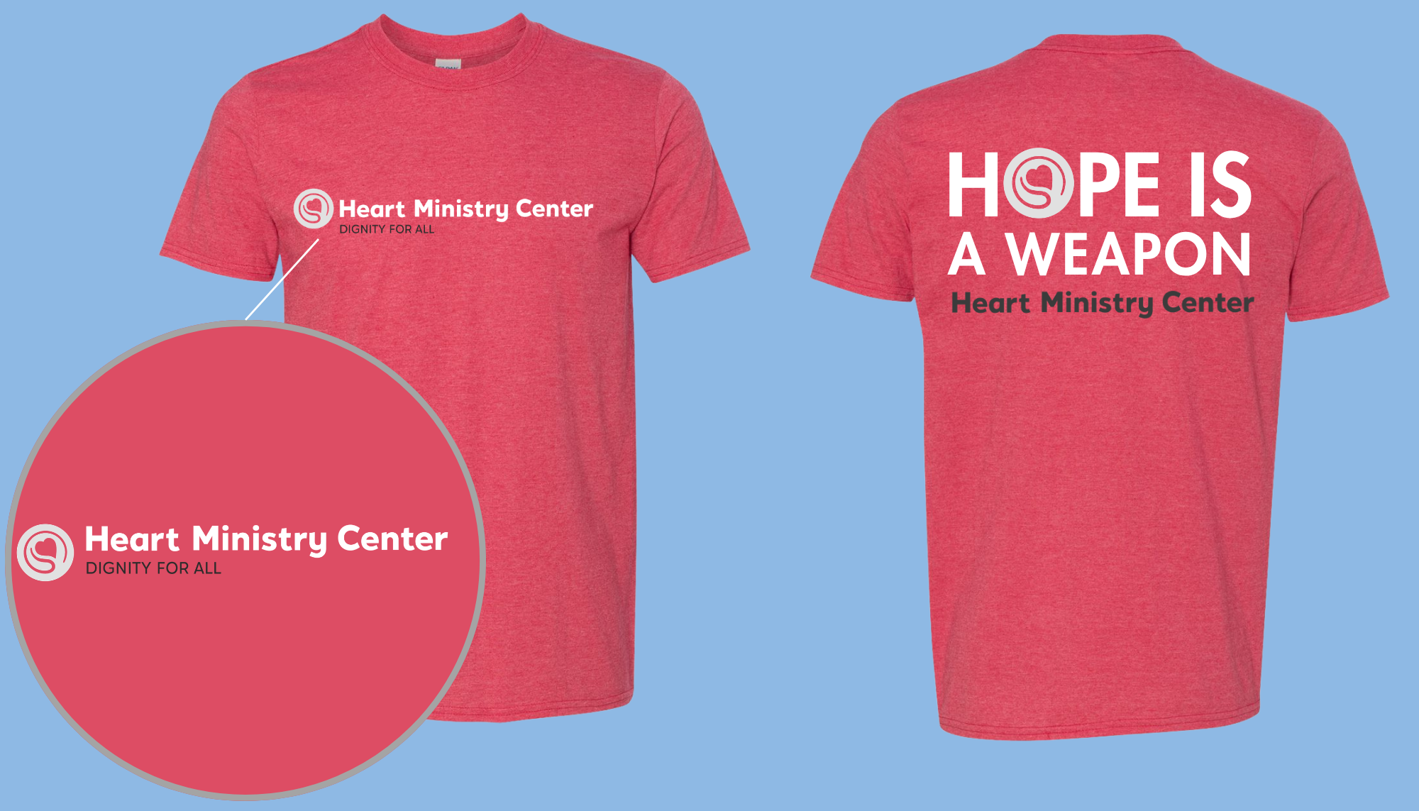Heart Ministry Center Design 12 - T-shirt