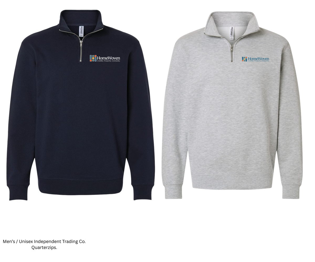 HomeWoven | Men's / Unisex Independent Trading Co. Medium Weight Quarter Zip