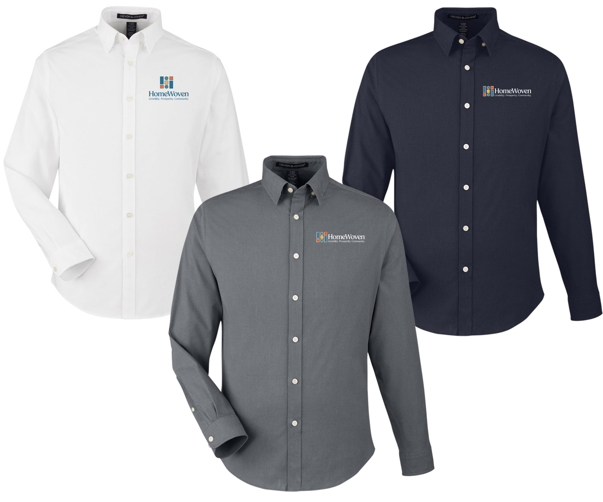 HomeWoven | Men's Devon Jones Stretch-Twill Button-up | Long Sleeve