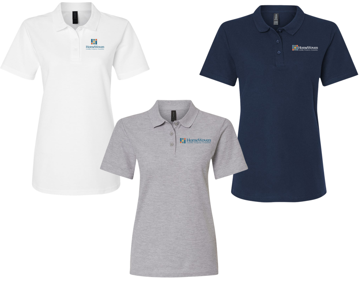 HomeWoven | Women's Gildan Soft Pique Polo